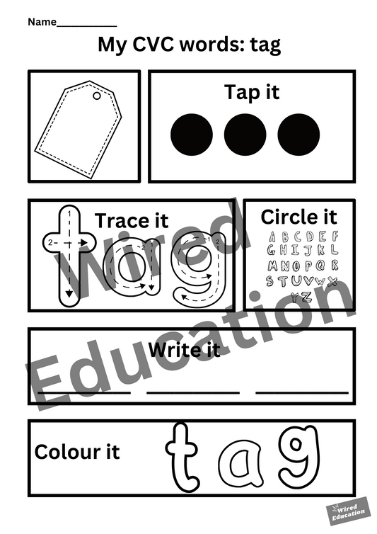 My CVC words- tag