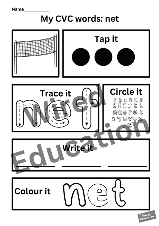 My CVC words - net