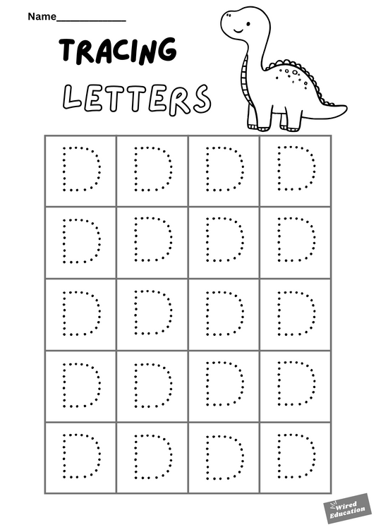 Letter tracing D