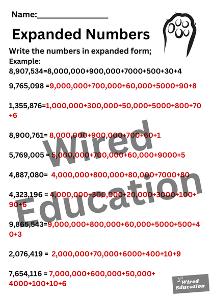 Expanded Form (millions)