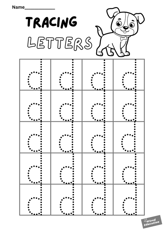 Letter tracing d