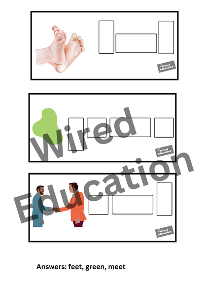 Diphthong Flash Cards