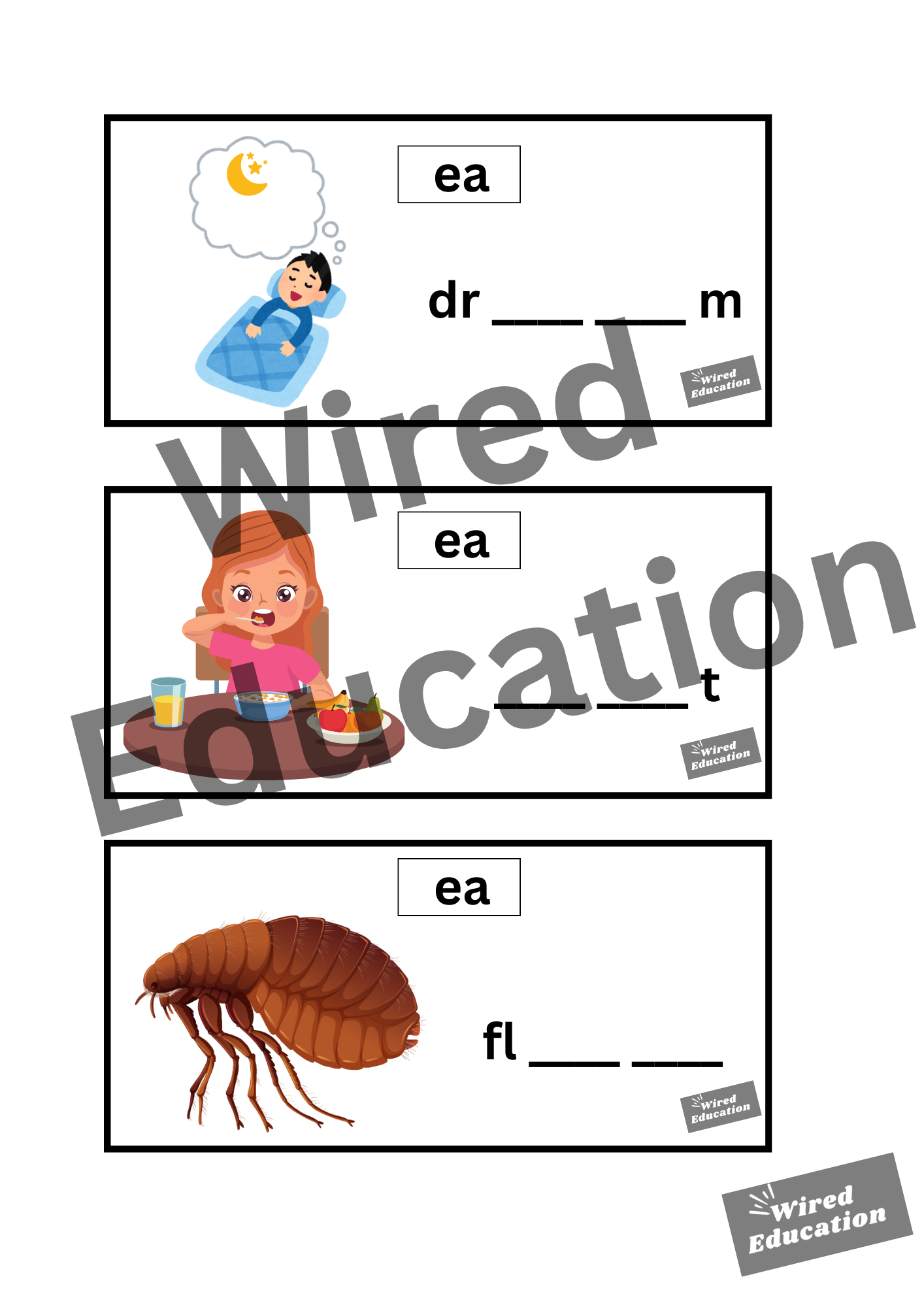 ee flash cards (ee sound only)