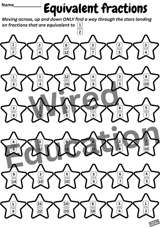 Equivalent fractions