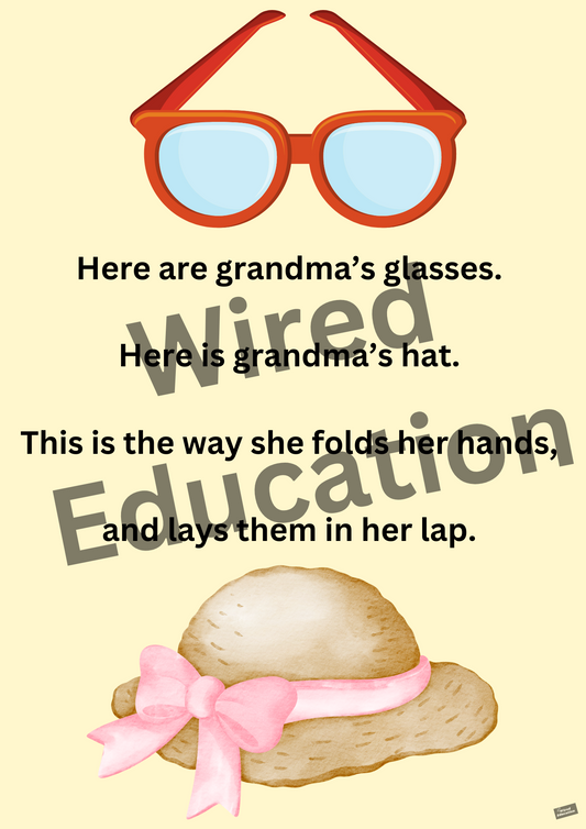 Poem: Here are grandma's glasses