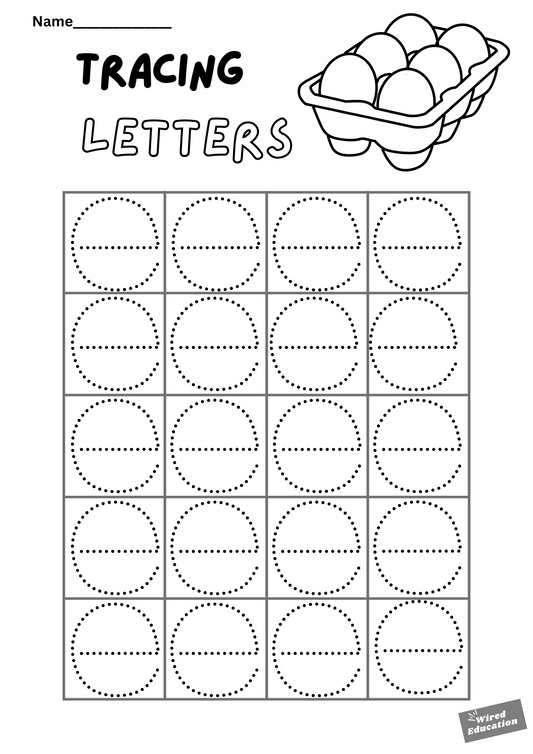 Letter tracing e