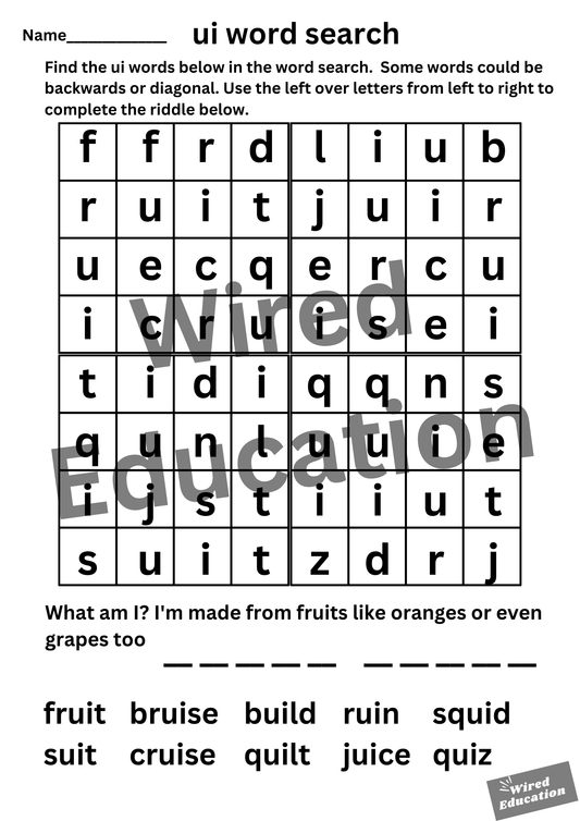 ui word search