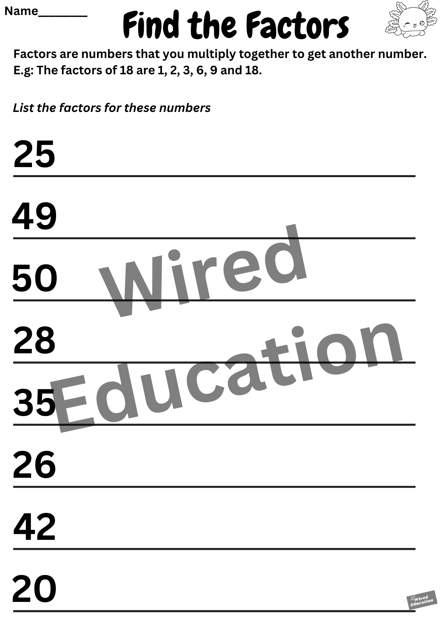 Find the factors