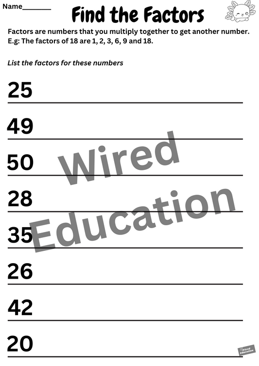 Find the factors