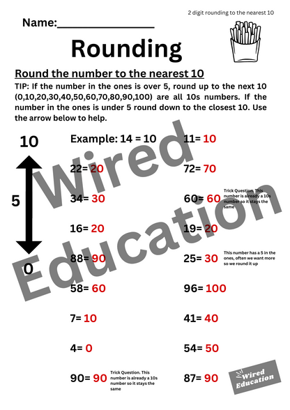 Rounding to the nearest 10 (2 digits)