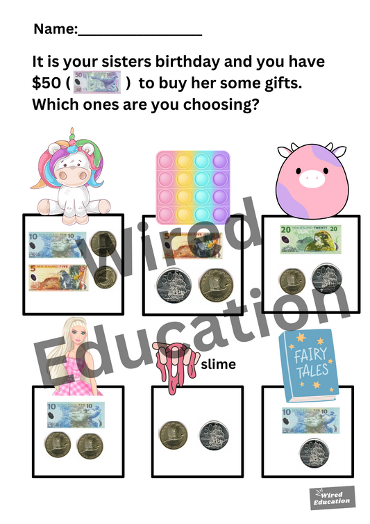 What can you get your sister for $50
