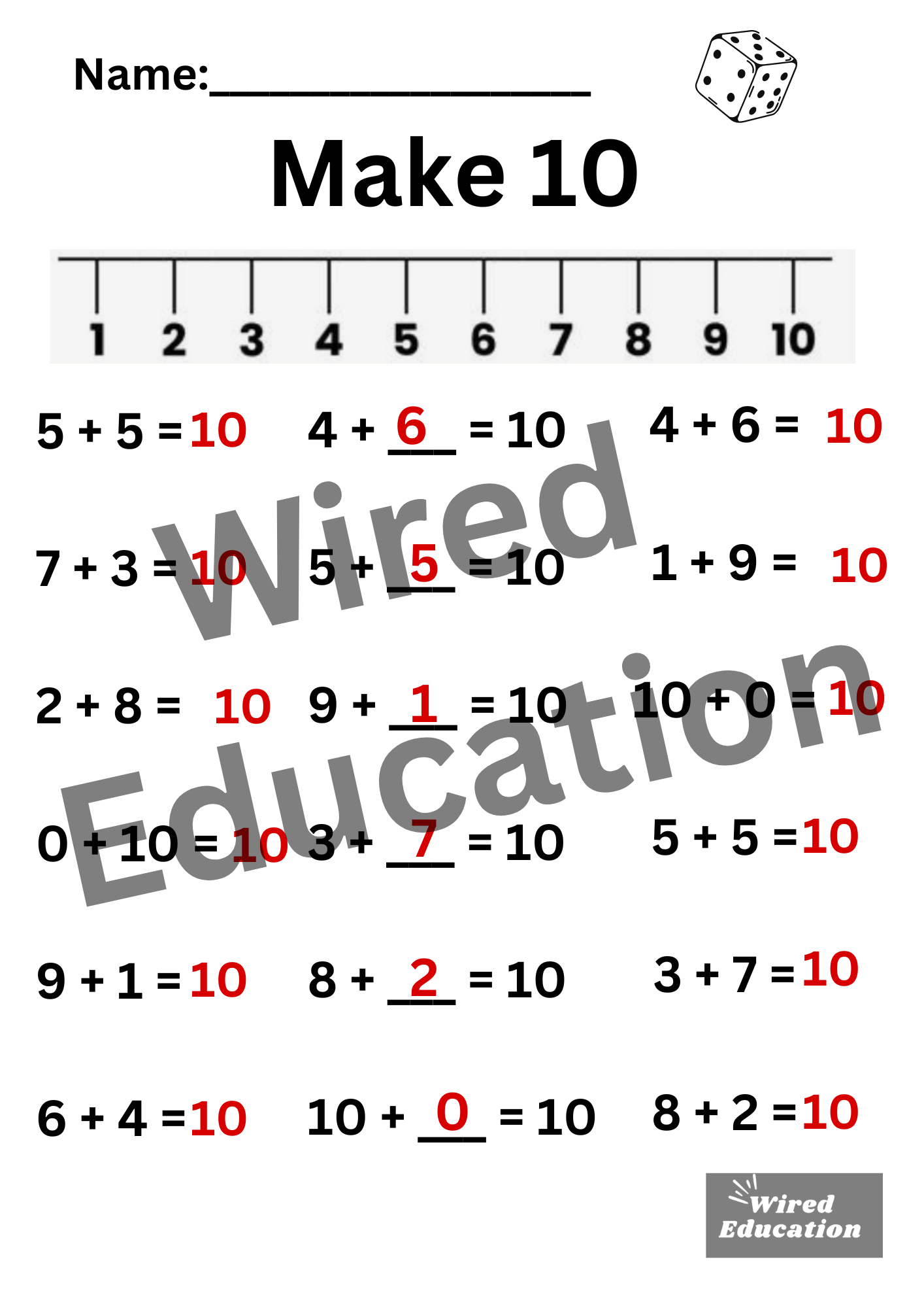 Addition Make 10