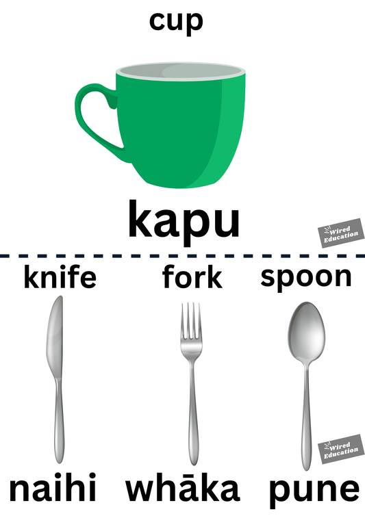 Maori words for house hold items