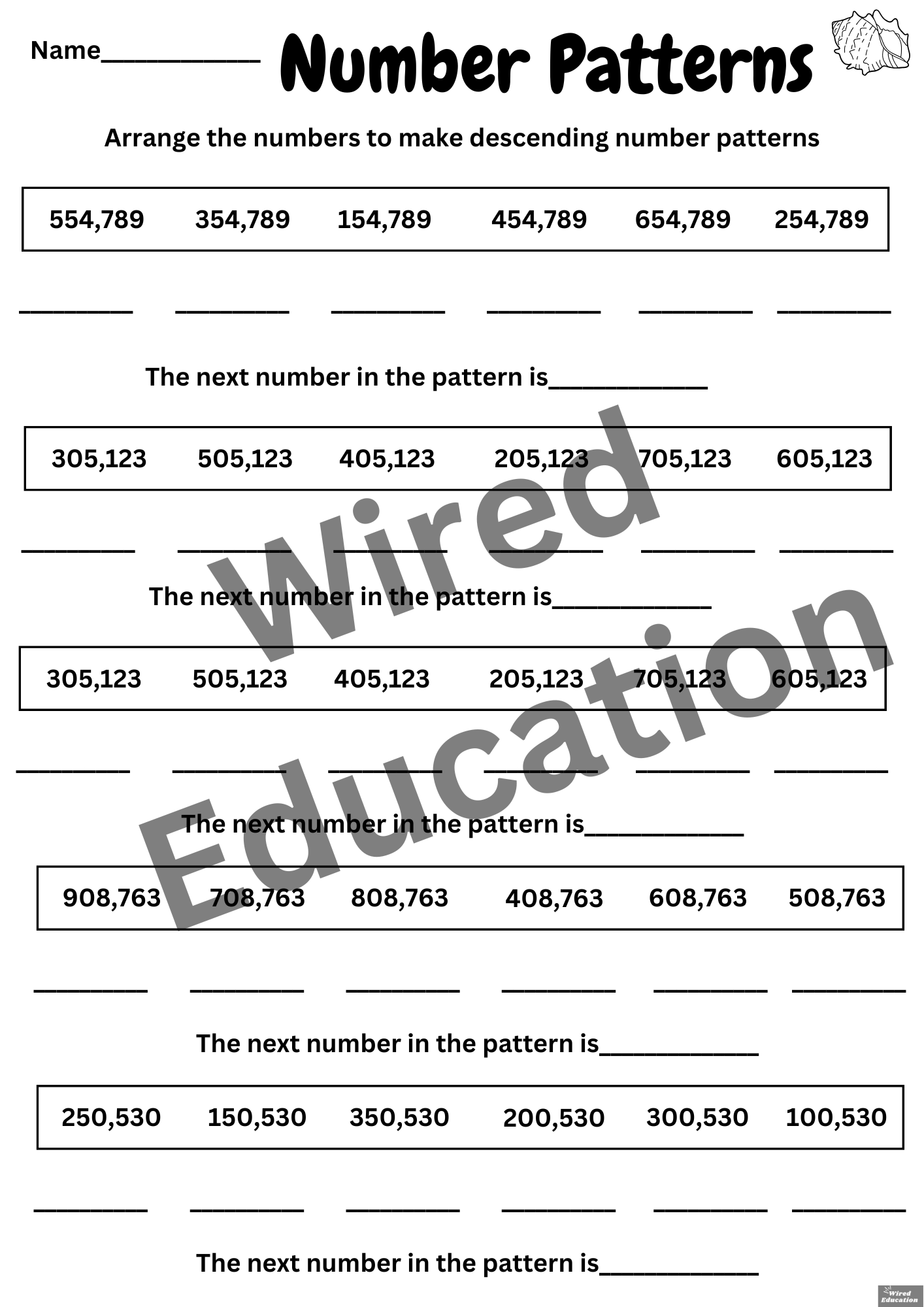 Number Patterns