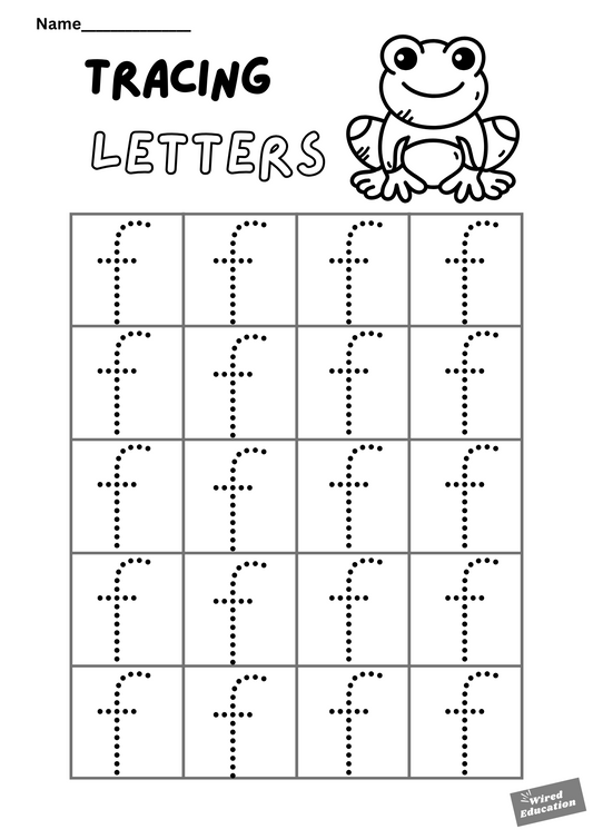 Letter tracing f