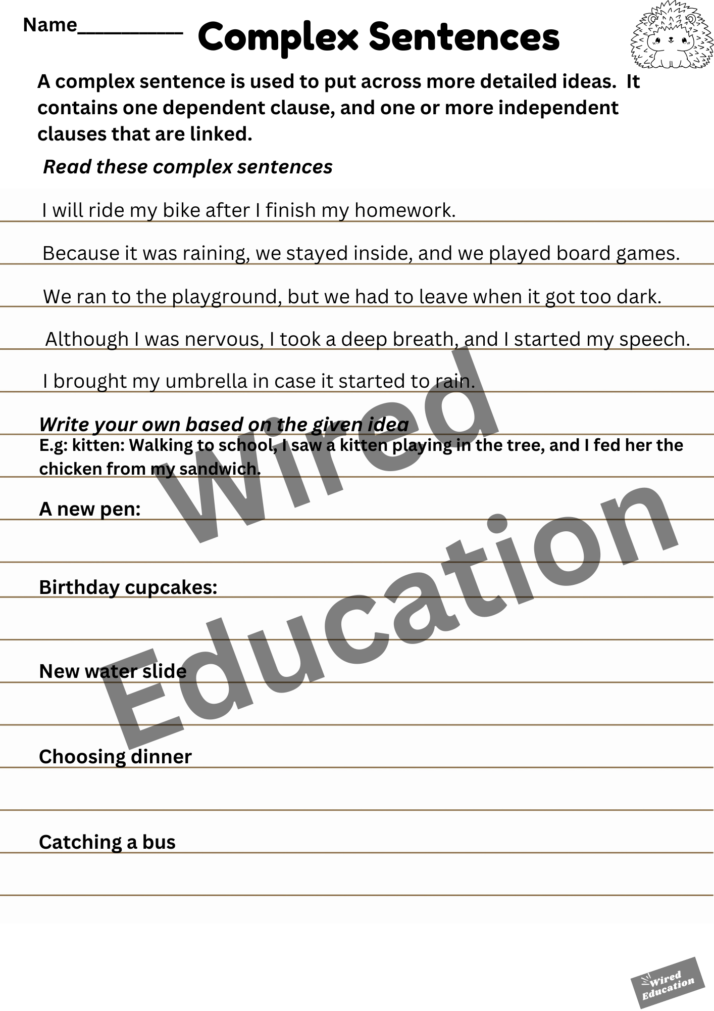 Complex Sentences