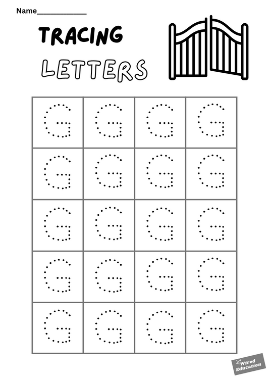 Letter tracing G