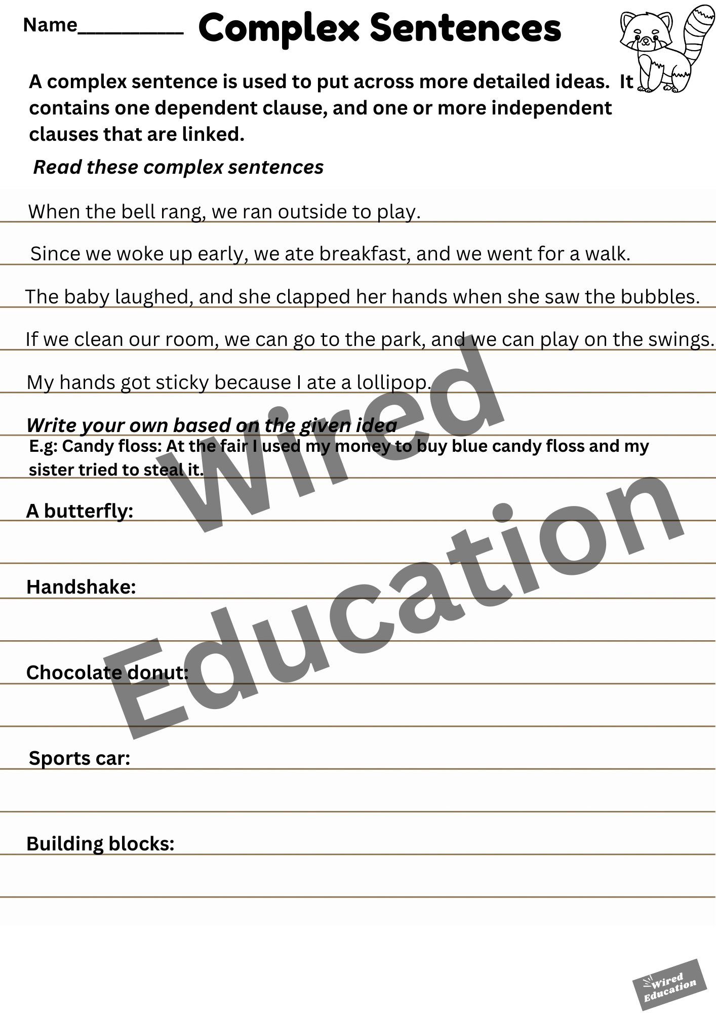 Complex Sentences