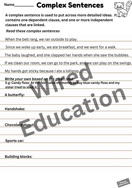 Complex Sentences