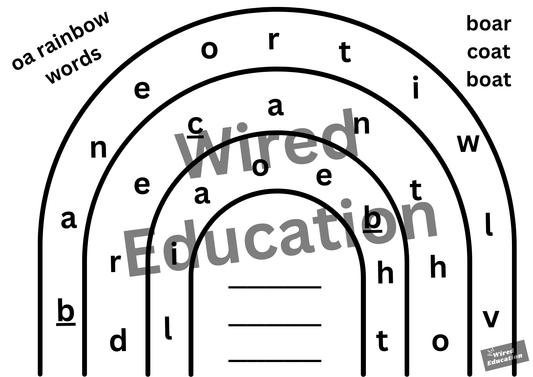 oa rainbow words