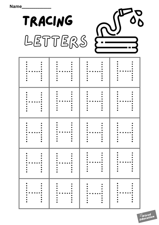 Letter tracing H