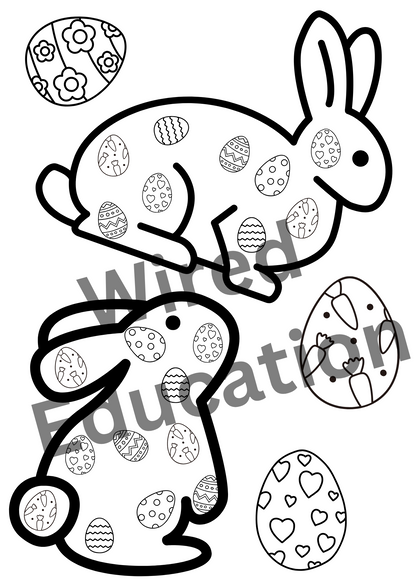 Easter rabbit art