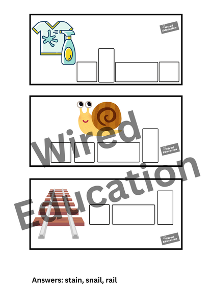 Diphthong Flash Cards