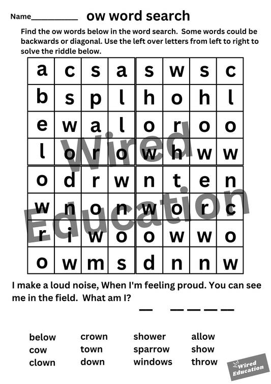 ow word search
