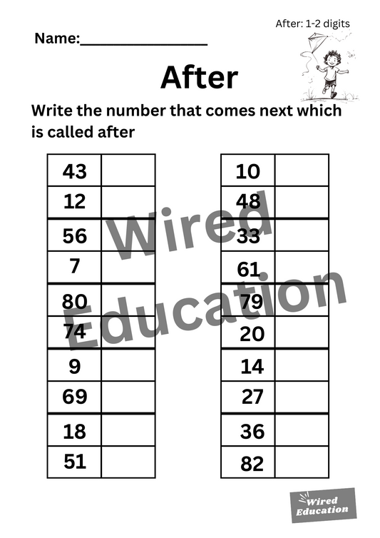 Numbers After (1-2 digits)