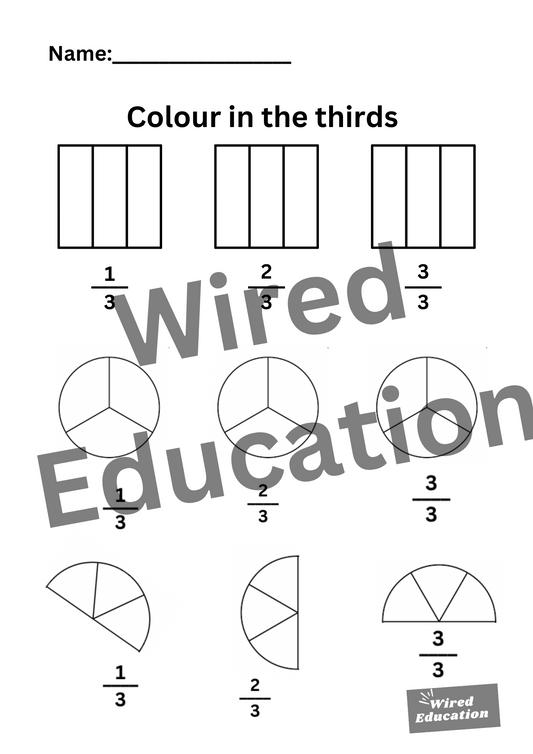 Colour in the thirds