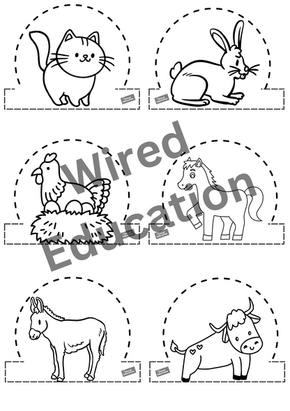 Farmyard finger puppets