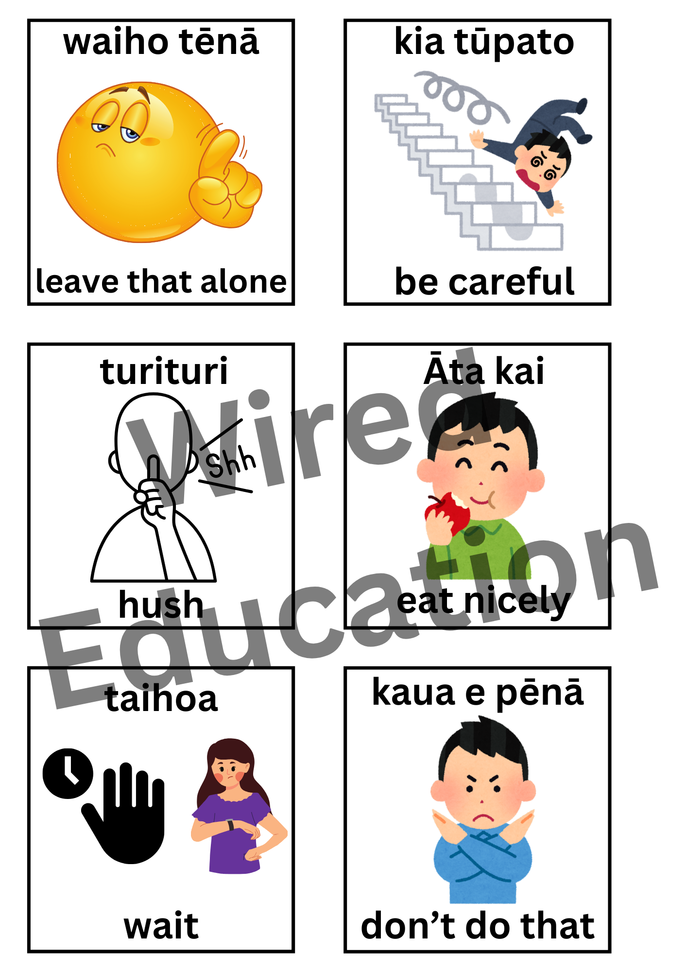 Maori command words