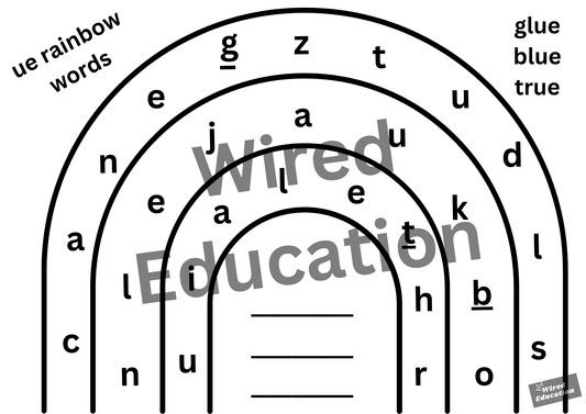 ue rainbow words