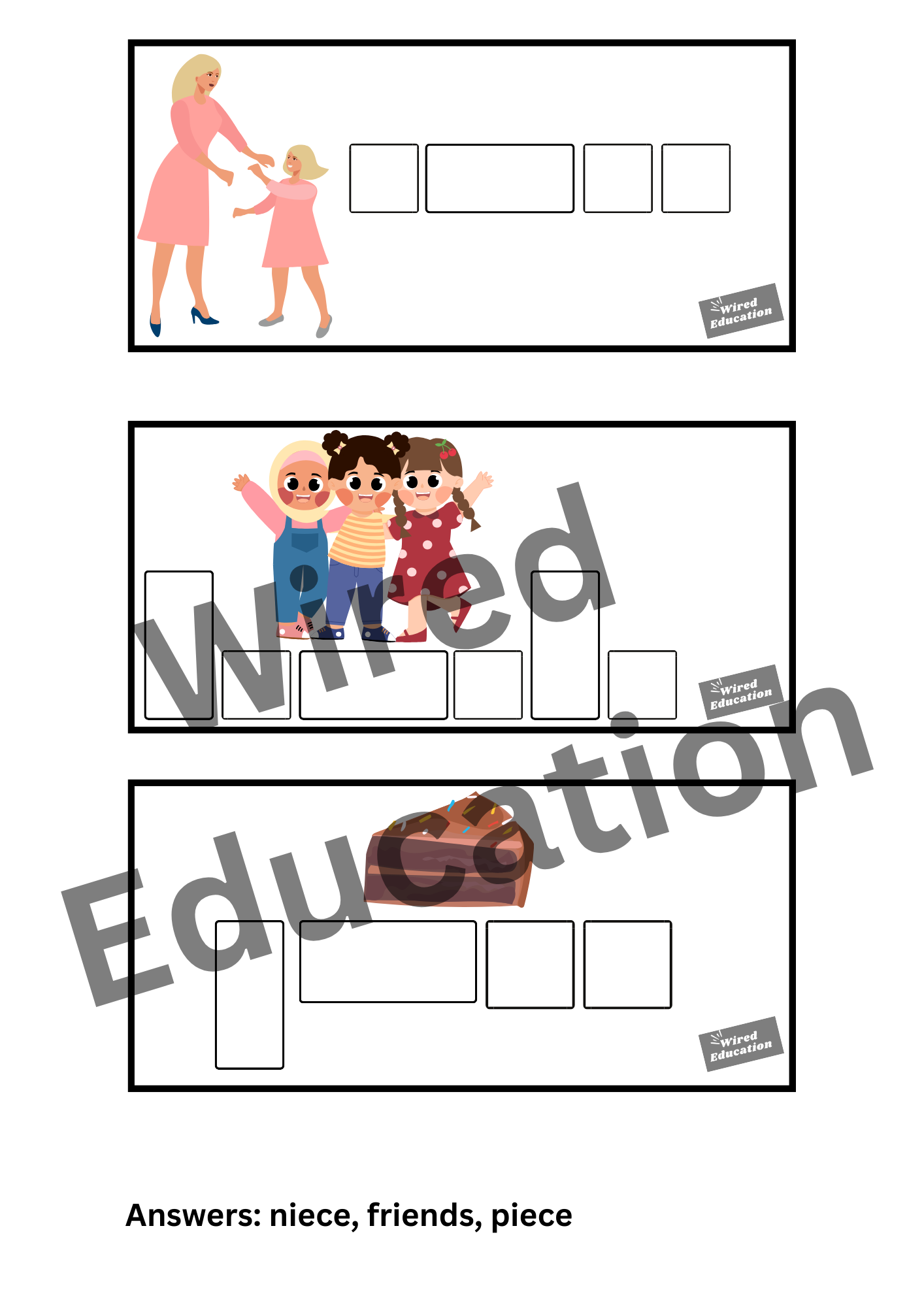 Diphthong Flash Cards