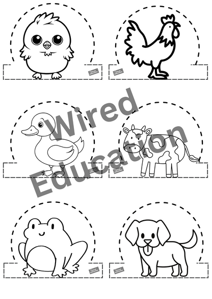 Farmyard finger puppets