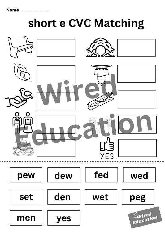 CVC e matching activity