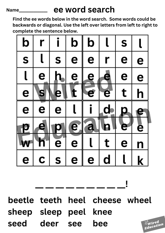 ee word search