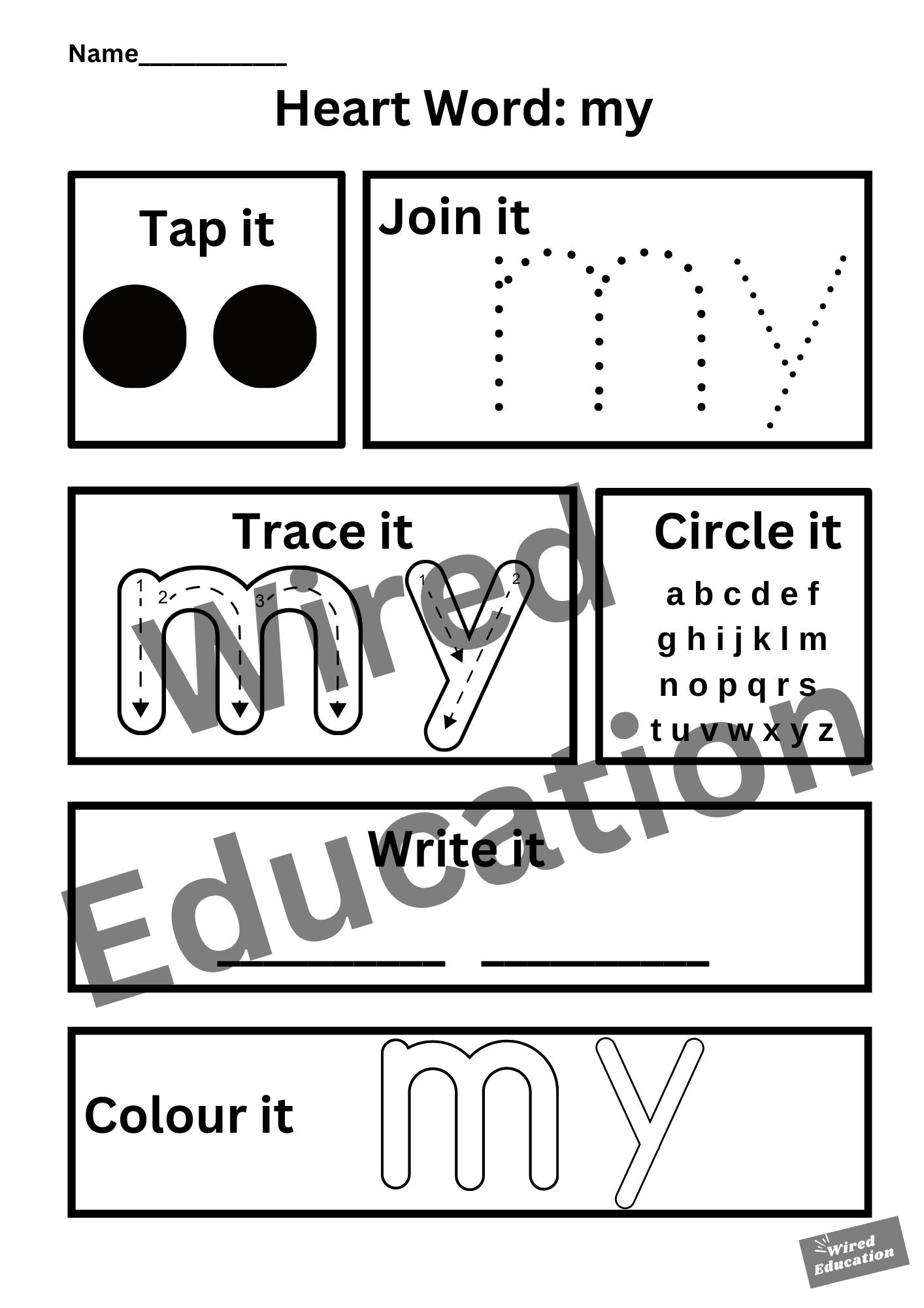 Heart word my