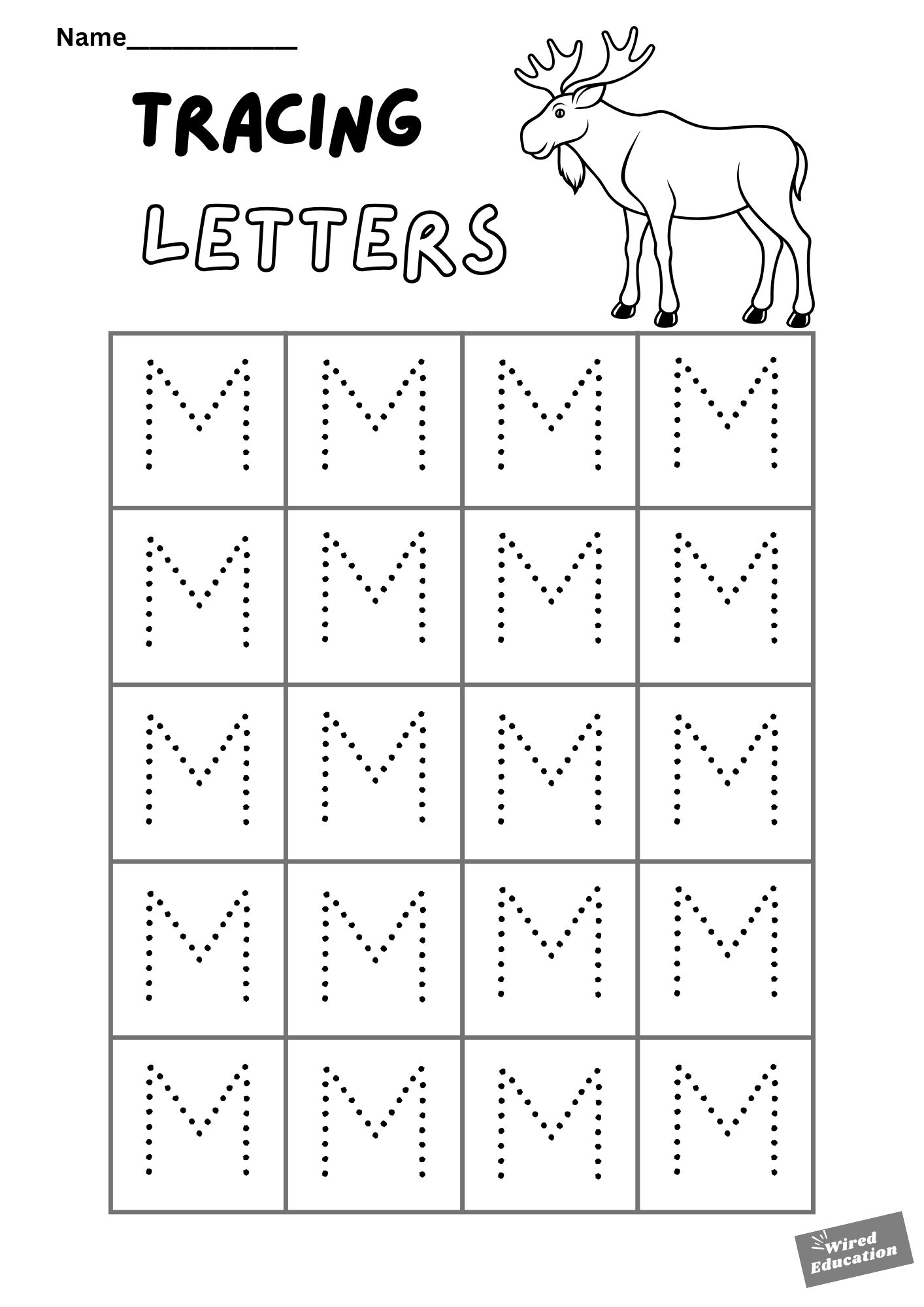 Letter tracing M