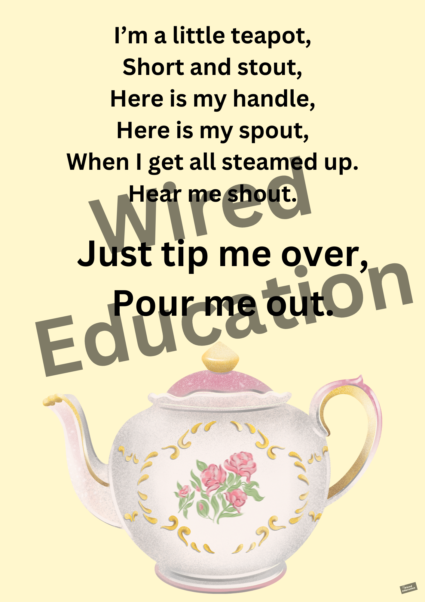 Poem: I'm a little teapot