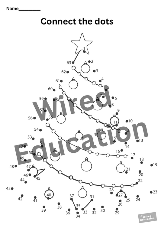 Christmas Tree connect the dots
