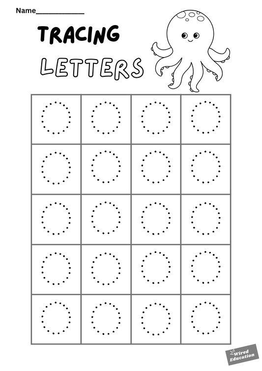 Letter tracing O