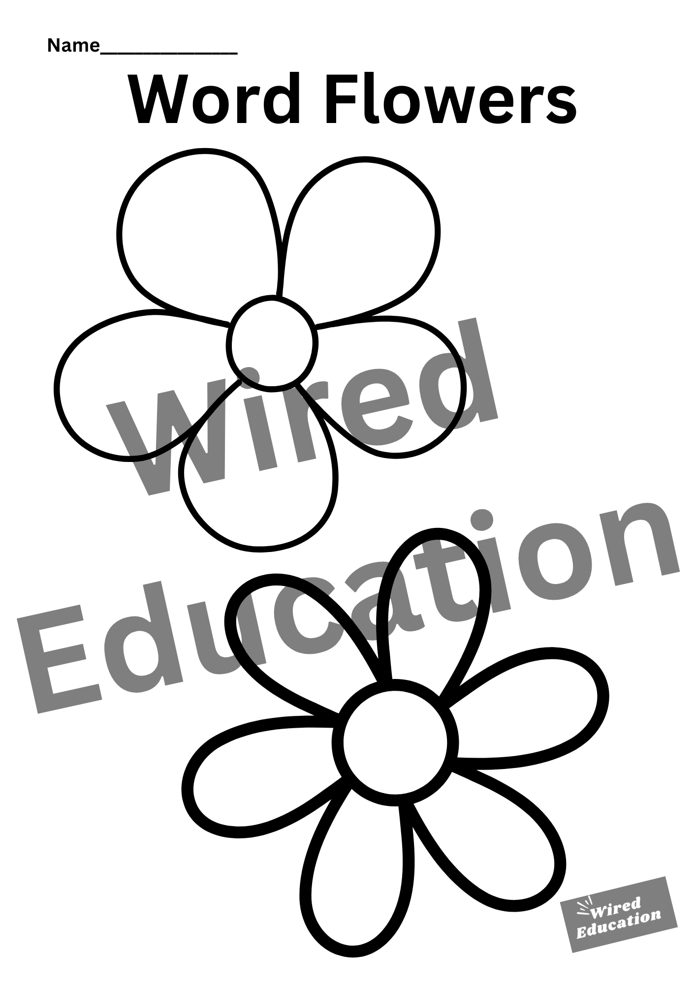 Word Flowers