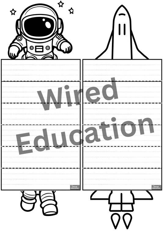 Space/monster writing activity
