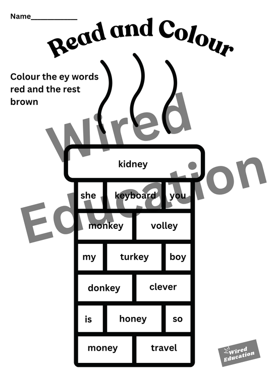 ey read and colour