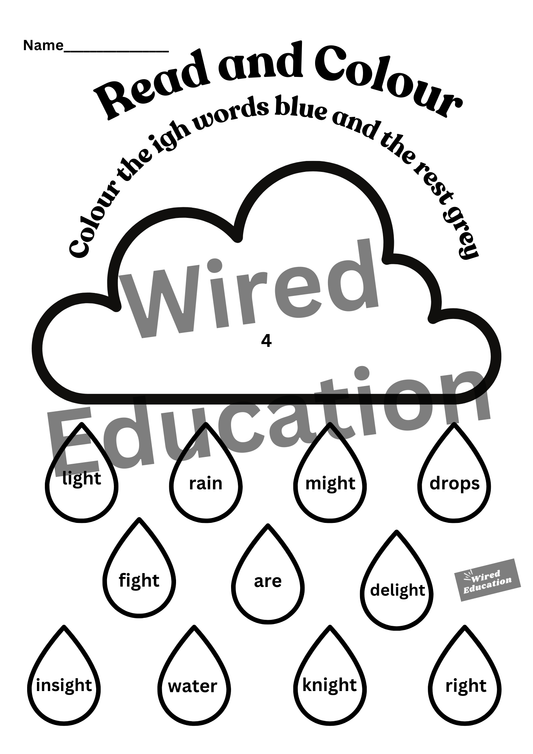 igh read and colour