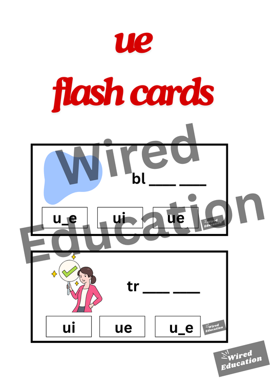 ue flash cards