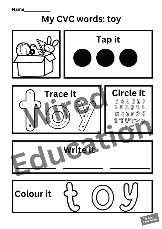 My CVC words - toy