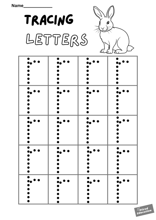 Letter tracing r