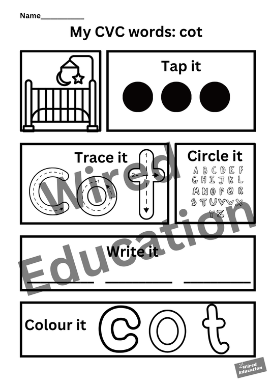 My CVC words - cot